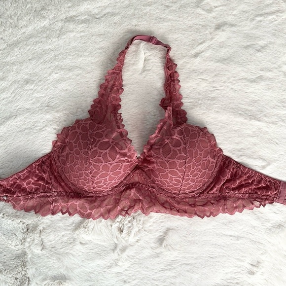 PINK Victoria's Secret Other - NWOT VS PINK Lace Halter Bralette size Small D-DD